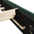 Upholstered Platform Bed Frame With Curved Headboard by HouseOfZazla