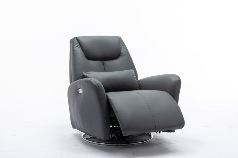 4 Modes Of Intelligent Voice Control,Atmosphere Lamp,Bluetooth Music Player,USB Ports,Back And Forth Swing, 270 Degree Swivel Power Recliner