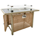 K&K 8-Piece Patio Furniture Set with Fire Pit Table by HouseOfZazla