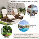 Adjustable Outdoor Wicker Double Rocking Chair with Coffee Table, Suitable for Backyard, Garden, Poolside.