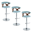 Gardenia - Mid Century Modern Adjustable Barstool With Swivel With Rounded T Footrest (Set of 2) by HouseOfZazla