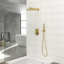 Dual Shower Head 10" Wall Mounted Square Shower System by HouseOfZazla