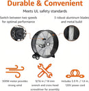30In. High Velocity Drum Fan