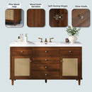 Bathroom Vanity With Sink, 5 Legs, Soft Close Drawers by HouseOfZazla
