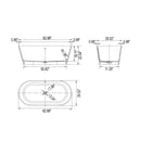 Solid Surface Soaking Freestanding Bathtub For Bathroom - Matte White by HouseOfZazla