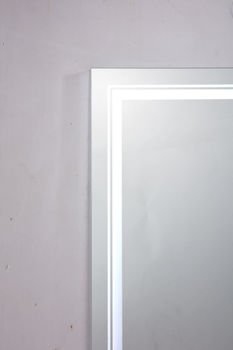 32x24 LED Lighted Bathroom Wall Mounted Mirror with High Lumen+Anti-Fog Separately Control+Dimmer Function