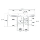 Hester - 5 Piece Dining Set - Espresso by HouseOfZazla