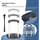 2Piece Luggage Sets ABS Lightweight Suitcase, Spinner Wheels, (20/14) BLUE