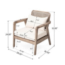 Outdoor Acacia Wood Patio Club Chair by HouseOfZazla