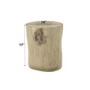 Gene Fiber Concrete Accent Table - Brown by HouseOfZazla