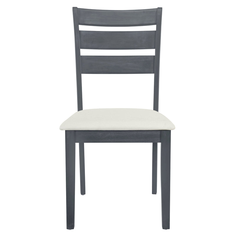 5-Piece Farmhouse Round Pedestal Extending Dining Table Set Extendable Kitchen Table Set with 15.8" Removable Leaf and Ladder Back Dining Chairs for Small Places, Black