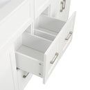 Bathroom Vanity With 2 Doors, 2 Drawers, Adjustable Shelf, Hidden Slides & Soft Close Hinges