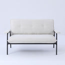 Modern Metal Frame Sofa With Sponge Filling For Compact Spaces And Versatile Use by HouseOfZazla