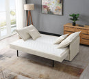 Elisea - Sleeper Sectional Sofa With 2 Toss Pillows - Beige by Unique Piece Furniture