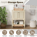 Modern Bathroom Vanity With Sink, Rectangular Cabinet With Open Shelf And Closed Storage by HouseOfZazla