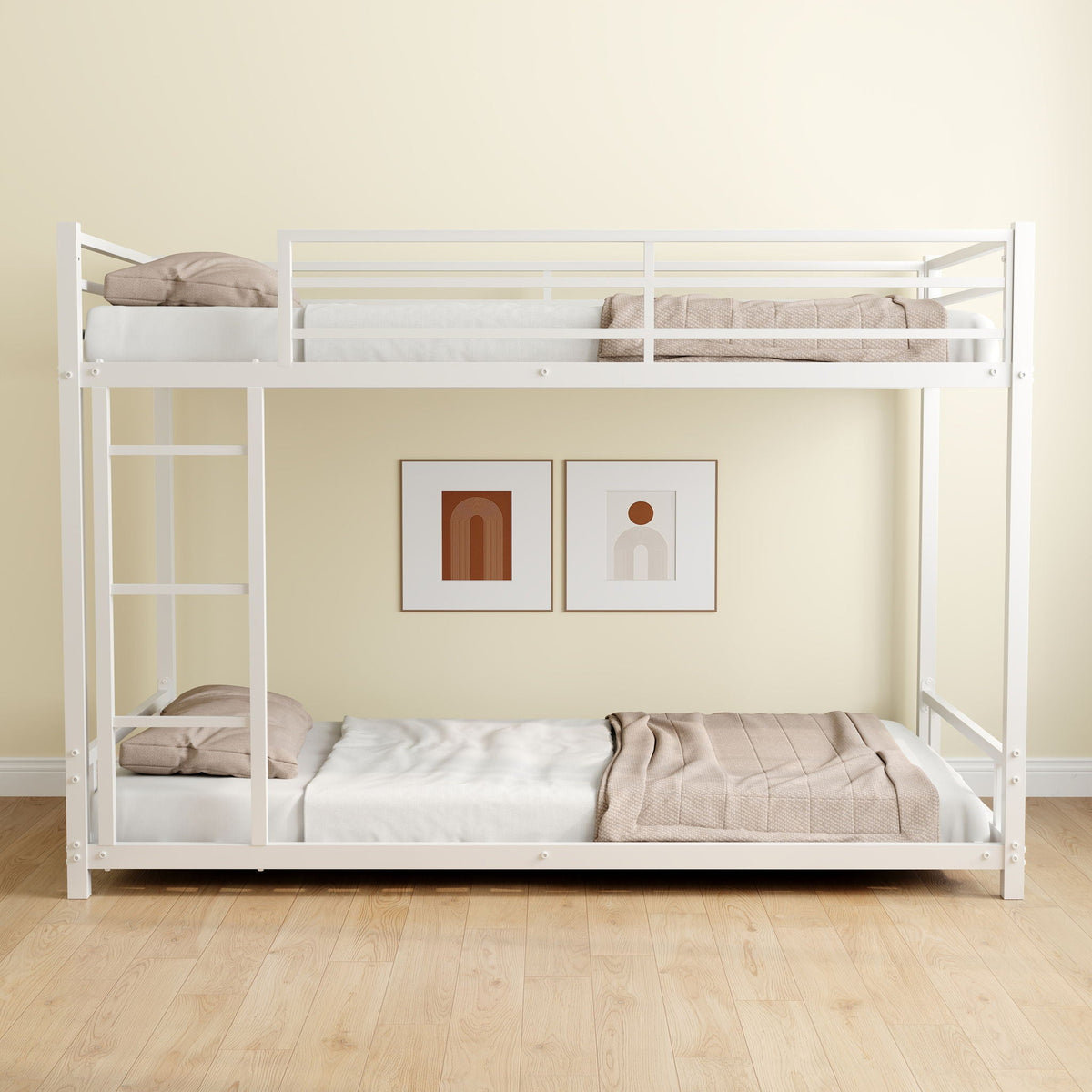 Bunk Bed With Noise Reduction And Safety Guardrail, photo 5 of 22
