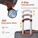 Hardshell Luggage Sets 4 Pieces 20" / 24" / 28" Luggages And Cosmetic Case Spinner Suitcase With Tsa Lock Lightweight by HouseOfZazla