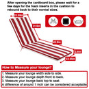2 Pieces Set Outdoor Lounge Chair Cushion Replacement Patio Furniture Seat by HouseOfZazla
