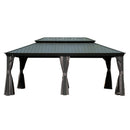 12' x 20' Hardtop Gazebo with Double Roof Canopy by HouseOfZazla