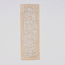 Floral Hand Carved Mandala Rectangular Wall Decor Accent - Gold / White by Unique Piece Furniture