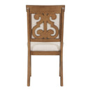 5-Piece Retro Functional Dining Set, 1 Extendable Table with a 16-inch Leaf and 4 Upholstered Chairs for Dining Room and Kitchen (Walnut)