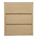 Freestanding Bathroom Vanity With Ceramic Sink, 2 Full Extension Drawers