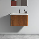 Etna - Striped Bathroom Vanity With Ceramic Sink, Wall Mounted Floating Bathroom Vanity For Modern Bathroom by HouseOfZazla
