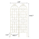Metal Garden Rustproof Trellis For Climbing Plants Outdoor Flower Support