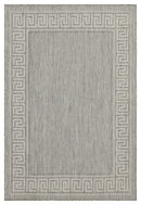 Sunshine - 5'3" X 7'3" Indoor, Outdoor, Area Rug Polypropylene - Silver