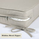 Outdoor Deep Seat Cushions For Patio Furniture Waterproof Set - Beige by HouseOfZazla
