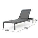 Outdoor Patio Chaise Lounge with 5 Reclining Positions