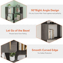 6 Tier Corner Bookshelf, L-Shaped Freestanding Shelf With Anti Drop Panels by HouseOfZazla