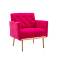 Accent Chair, leisure single sofa with Rose Golden feet