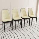Modern Dining Chair With Cushions And Metal Legs by Unique Piece Furniture