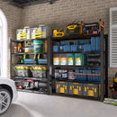 Tall Metal Shelves With Removable Dividers Are High Capacity And Load Bearing For Garages, Kitchens And Offices by HouseOfZazla