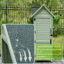 Outdoor Wooden Storage Shed with Lockable Door