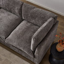 Chenille Upholstered L-Shape Sectional Couch