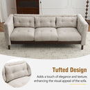 Upholstered Sofa Modern 3 Seater Sofa Couch With Tufted Design For Living Room by Unique Piece Furniture