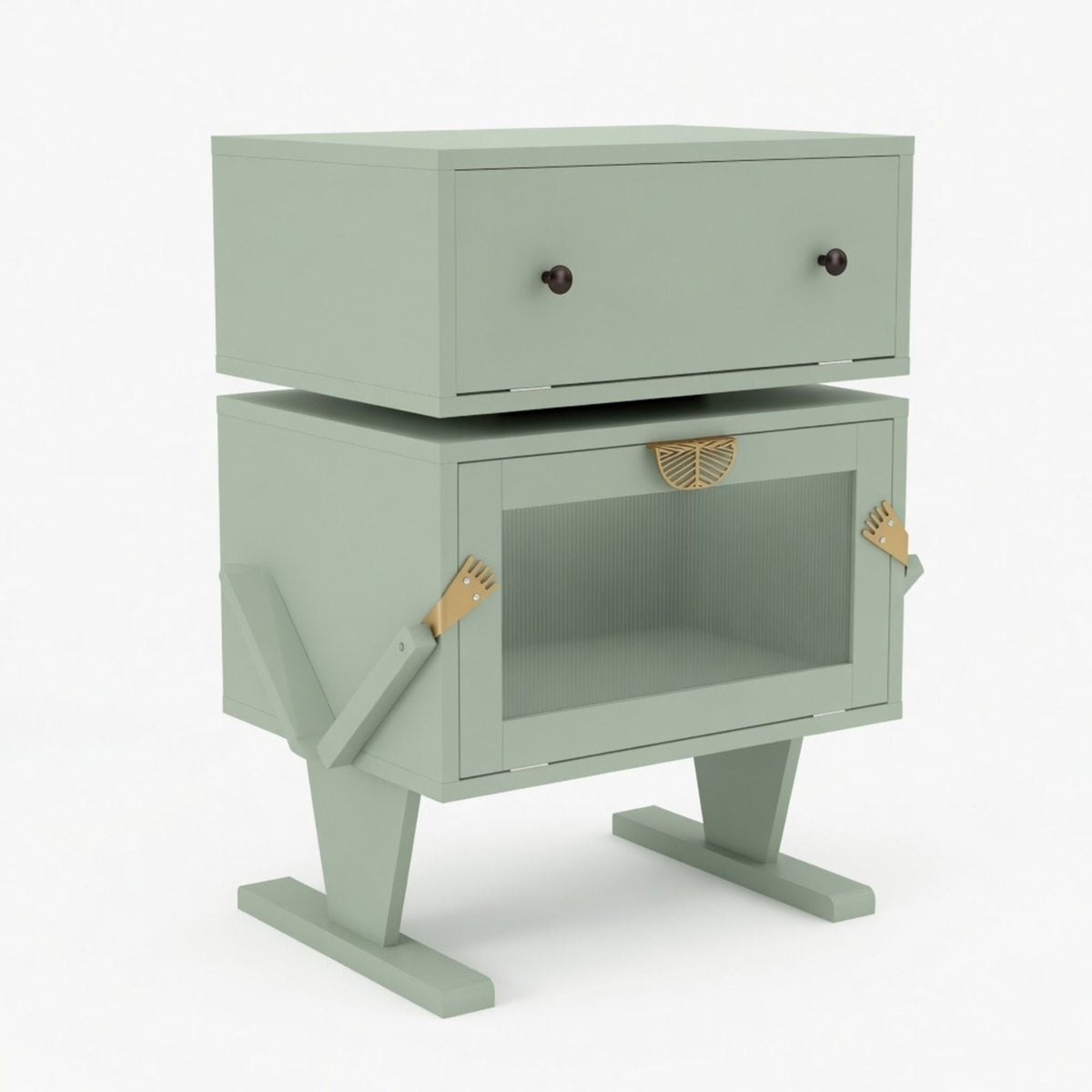 Robot LED Nightstand With 360° Rotating Drawer, photo 3 of 40