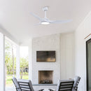52 Inch ABS Blades Ceiling Fan with LED Light Kit by HouseOfZazla