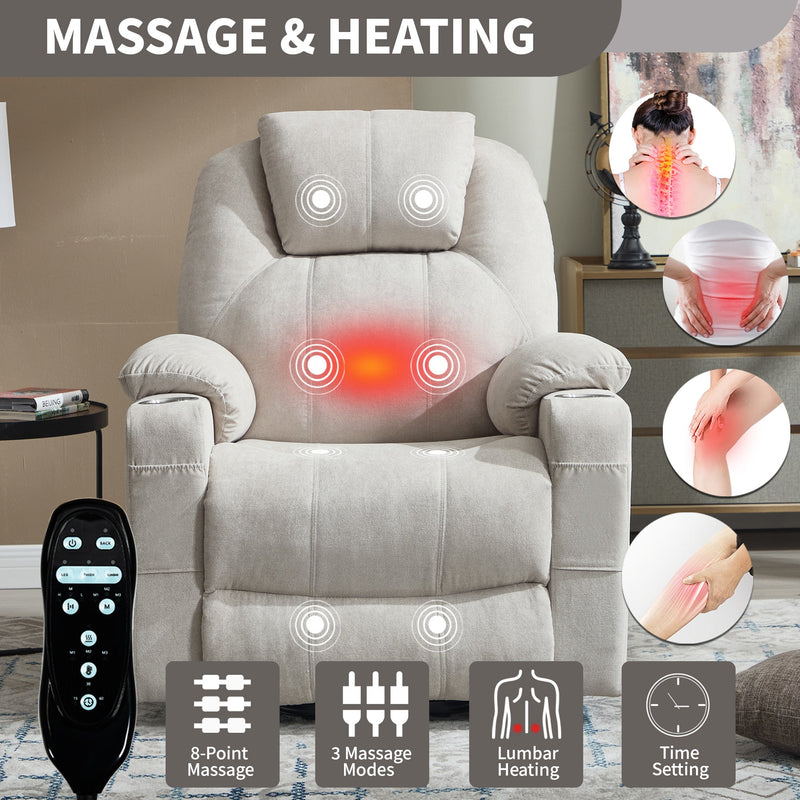 Premium Power Lift Recliner Chair with Massage Functionality, photo 3 of 10