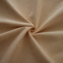 Modern Stylish Camel Chenille 2-Seater Sofa with Ottoman Storage and Cylindrical Backrest