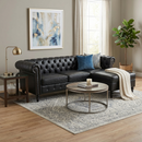 U-style 85" Modern 4-Seater L-Shaped Sectional Sofa with Storage Ottoman