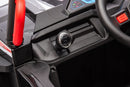 12V7A*1 30W*4 Four-Wheel Drive Seat One Button Start, Forward And Backward, High And Low Speed, Music, Front Light, Power Display, Two Doors Can Open, 2.4G R / C, Seat Belt Four Wheel Absorber by HouseOfZazla
