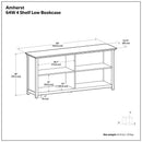 Amherst - Low 4 Shelf Bookcase by HouseOfZazla