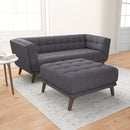 Addison - Square Upholstered Ottoman by HouseOfZazla