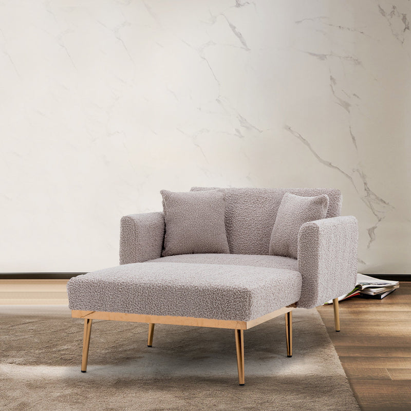 Walker Edison | Teddy Chaise Lounge Accent Chair