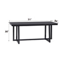Kini - 7 Pieces Dining Room Set - Black by HouseOfZazla