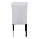 5-Piece Round Dining Table set, 43-Inch Modern Dining Table and 4 Upholstered Chairs for Dining Room, Kitchen Room, Living Room, Easy Assembly