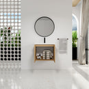 Floating Bathroom Vanity With Sink, Wall Mounted Double Door Storage